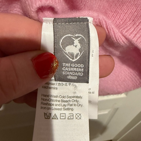 Pink 100% cashmere sweater by j.crew - Picture 3 of 7